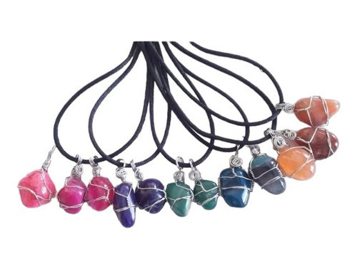 Collar Piedra Energética, Ágata, Equilibrio Emocional, 4 Opc 0