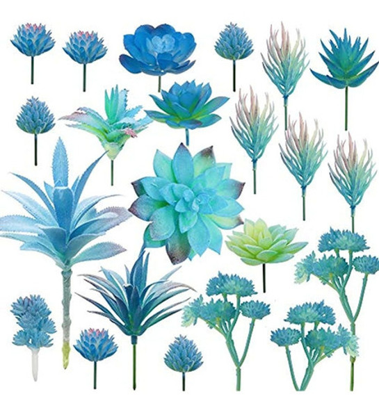 Cayway 21 Plantas Suculentas Artificiales, Suculentas Falsas 0