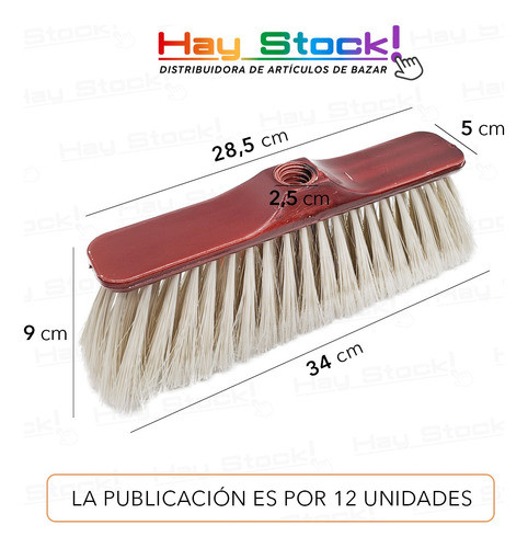 Escobillon Escoba Laqueado Home Kit X Mayor / 12 Unidades 1