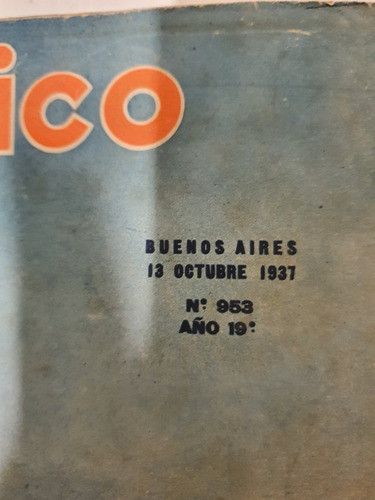 Revista El Grafico Numero 953 Del 13 De Octubre De  1937 1