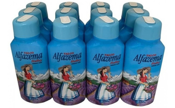 Kit  12 Talcos Alfazema Halley Original 200gr 0
