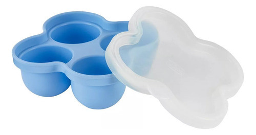 Contenedor Silicona Chicco Dosificador Alimentos 4 Porciones 1