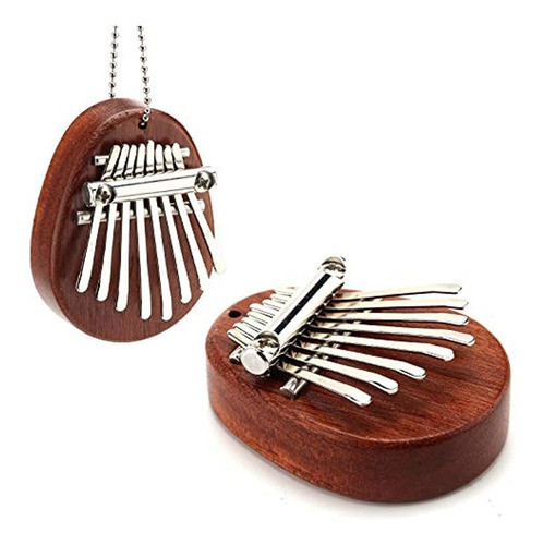 Aiex 8 Teclas Mini Kalimba Pulgar Piano Con Cordón Bolsillo 0