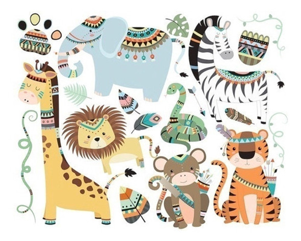 Kit Imprimible Animales De La Selva Tribal Imagenes 2 0