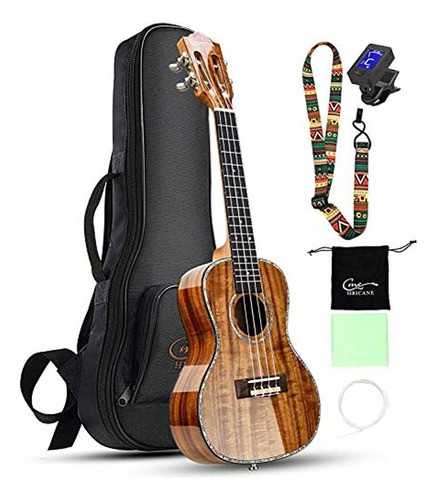 Hricane Professional Concert Ukulele 23 Pulgadas Para Adulto 0
