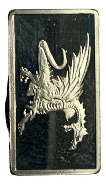 Robmar-usa-1 Tarjeta De 2,5g. Plata Pura 0,999-dragon Ataca 0