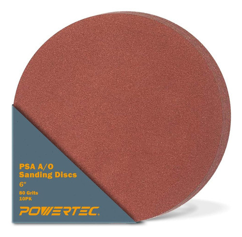Powertec 110290 Disco De Lija Adhesivo De Óxido De Aluminio 1