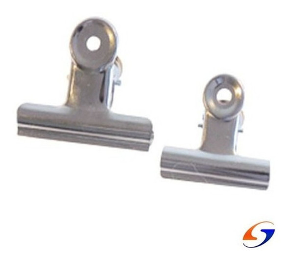 Aprietapapel Cromado 3cm. Pack X20 Serviciopapelero 0 Aprietapapel Cromado 3cm. Pack X20 Serviciopapelero 0