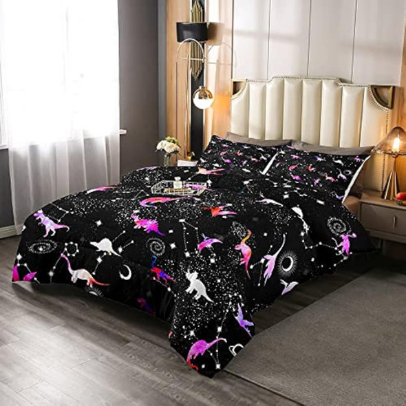 Erosebridal Juego De Ropa De Cama Con Silueta De Dinosaurio 1
