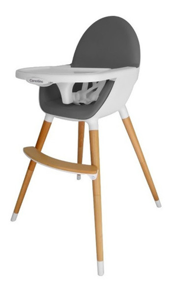 Silla De Comer Carestino Neo Gris Oscuro Doble Bandeja 2 En1 0