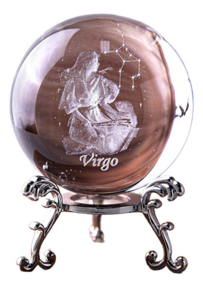 Esfera De Cristal Laser 3d De 60mm, Pisapapeles, Virgo 0 Esfera De Cristal Laser 3d De 60mm, Pisapapeles, Virgo 0