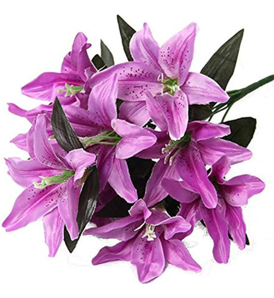 Artfen Lirio Artificial 10 Cabezas Lirio Falso Flor Artifici 0 Artfen Lirio Artificial 10 Cabezas Lirio Falso Flor Artifici 0