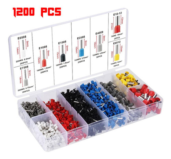 Preciva Awg23-7 Pinza Crimpeadora + Organizador De Terminales De 1200pcs 1