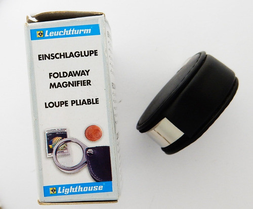 Lupa Lighthouse X5 Plegable Funda Cuero, Aro Metal Alemania 1