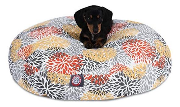 Cama Pequeña Redonda Para Mascotas Majestic Pet Citrus Bloom 0 Cama Pequeña Redonda Para Mascotas Majestic Pet Citrus Bloom 0