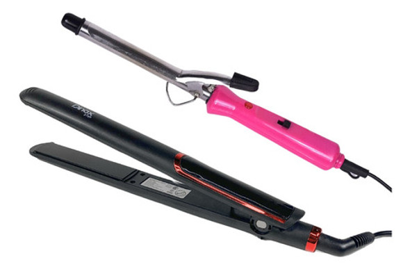 Combo Planchita De Pelo Y Buclera Cabello Rizador Cabello 0 Combo Planchita De Pelo Y Buclera Cabello Rizador Cabello 0