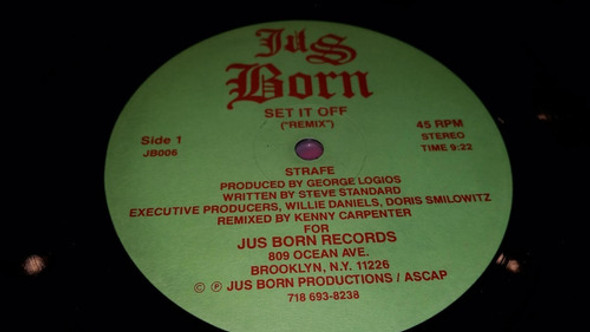 Strafe Set It Off (remix) Vinilo Maxi Translucido 1986 Usa 1