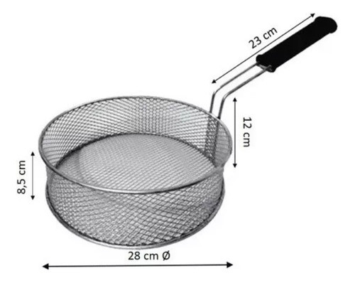 (solo) Tapa Ø32cm Para Disco + Canasto Freidor Ø28cm 1