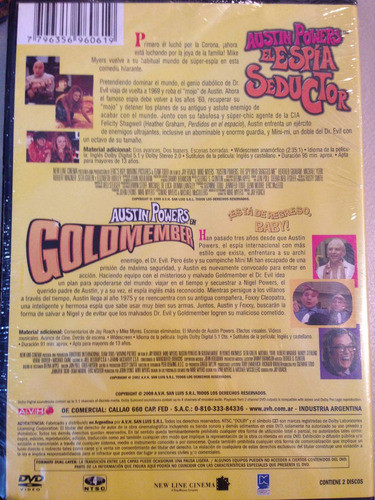 Dvd Austin Powers 2 Y 3 / Incluye 2 Films 1