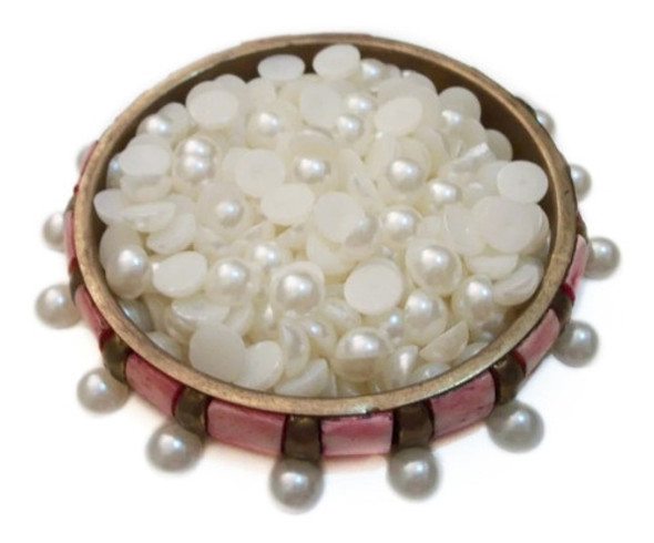 150 Media Perla Para Pegar Color Natural 6 Mm Candy Bar 0