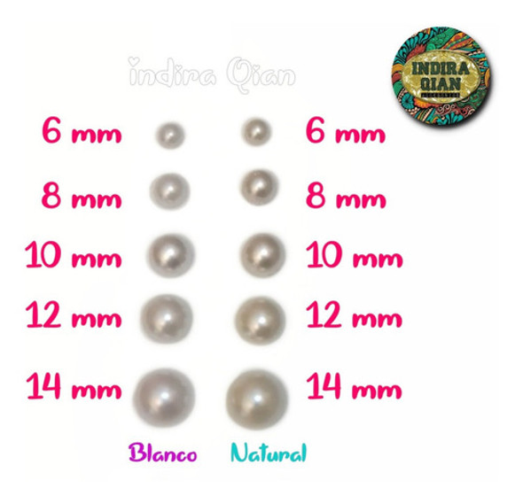 150 Media Perla Para Pegar Color Natural 6 Mm Candy Bar 1
