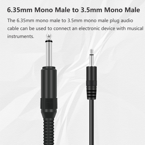 Bolvek Paquete De 2 Cables De Audio De 3 Pies 0.138in 1/8 Pu 1