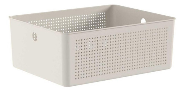 Cesto Organizador Ou Flow Bege 12 Litros 13cm X 27cm X 34cm 0