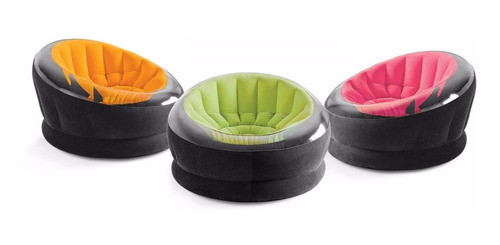 Sillón Inflable Puff Intex Empire Base Reforzada 0