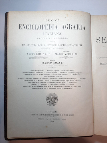 Antiguo Libro Forestación Árboles Italiano 1915 Ro 1143 0