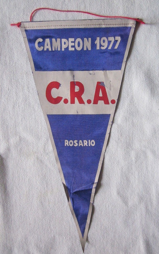 Antiguo Banderin Cub Rosario Atletico Campeon 1977 0