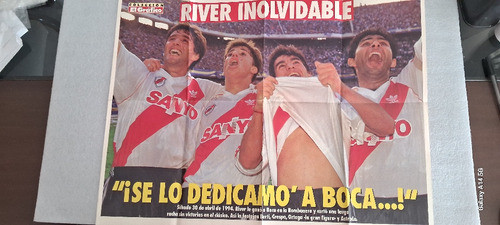 Póster Gigante River Inolvidable Año 1994 0