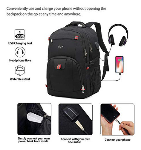 Mochila Para Computadora Portátil, Bolsa De Viaje Para Mujer 1
