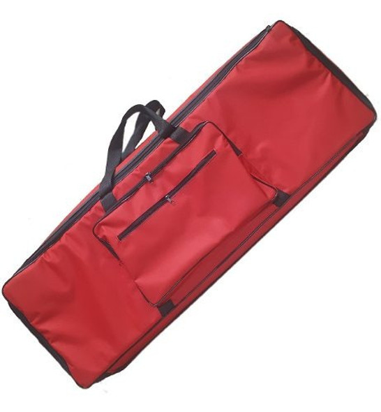 Capa Master Luxo Para Teclado Roland Lucina Ax-09 Vermelho 1