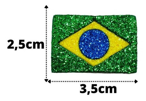 Kit 15 Enfeite Mini Bandeira Brasil Futebol Copa Do Mundo 1