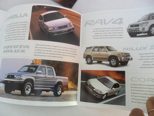 Folleto Antiguo Toyota Hilux Corolla Lexus Rav4 No Catalogo 1