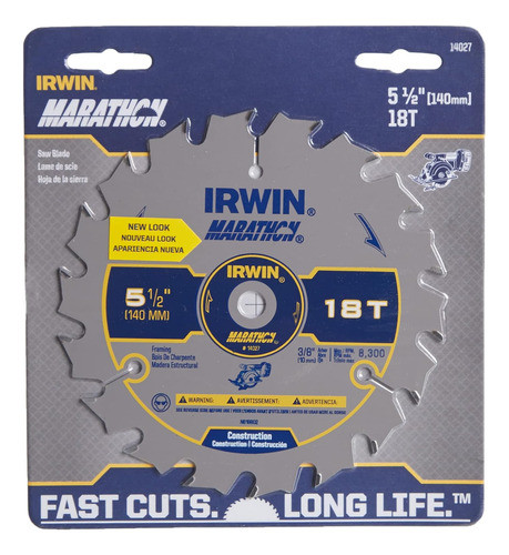 Disco Sierra Hoja Corte Circular  5 1/2 18d 1