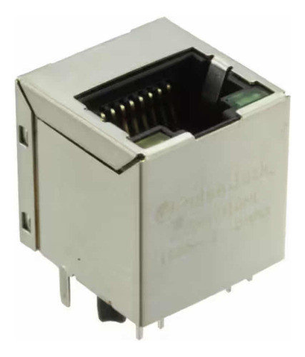 Conector Rj45 Blindado Hembra Circuito Impreso Vertical X10 0