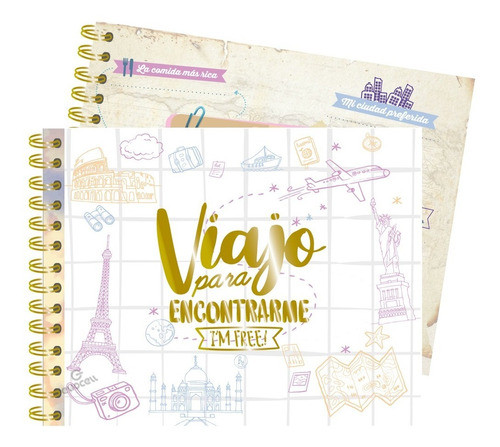 Libro De Viaje Con Stickers Y Hojas 0