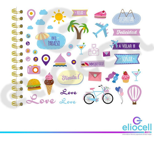 Libro De Viaje Con Stickers Y Hojas 1