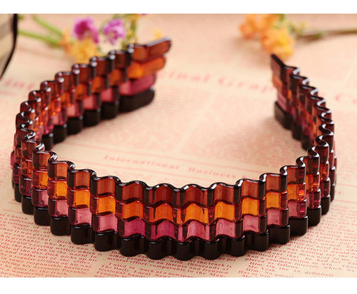 Zig Zag Banda Cabelo Dentada Onda Headband Mulheres Homens M 1