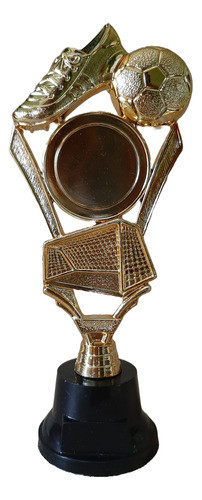 Set X8 Trofeo Plástico Fútbol Arco Pelota Botin Centro 21cm 0