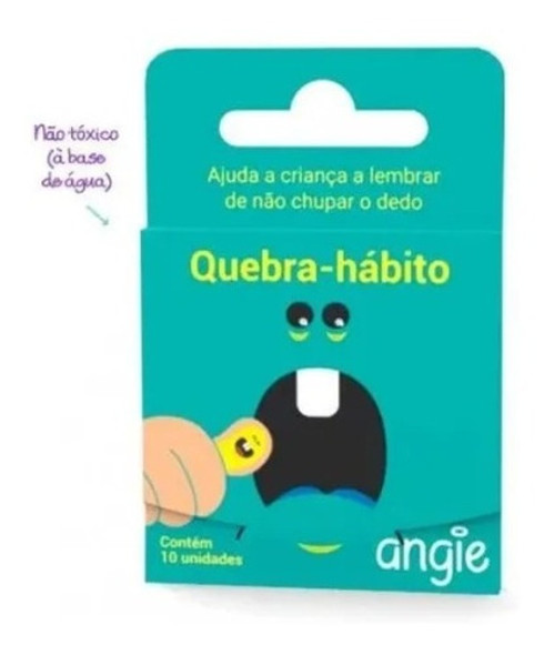 Quebra Hábito Angie Adesivo P/ Parar De Chupar Dedo 12 Unid 1 Quebra Hábito Angie Adesivo P/ Parar De Chupar Dedo 12 Unid 1