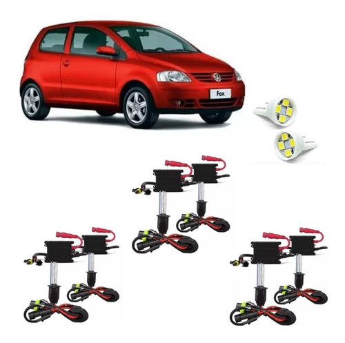 Xenon 8000k Fox 2008 Alto Baixo Milha H7 H1 H3 0
