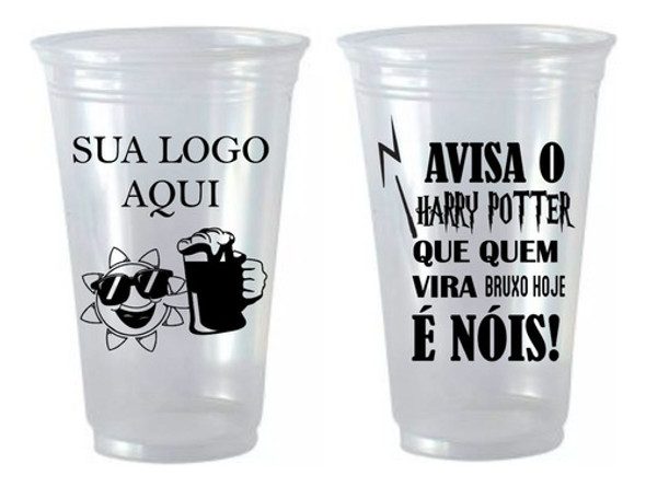Kit 500 Copão De 700 Ml Descartável Personalizado 1
