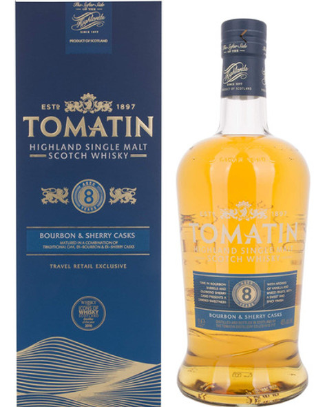 Whisky Tomatin 8 Años Litro 0