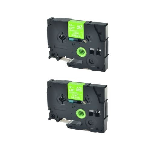 2pk Blanco Cal Verde Etiqueta Cinta Tz Tze Mqg35 Para Brothe 0