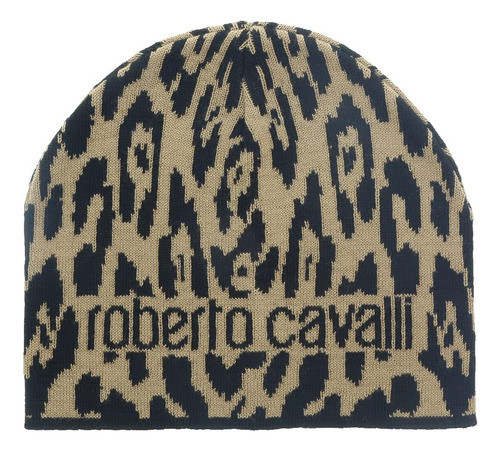 Roberto Cavalli Eszgorro Beanie Camel Jaguar Unisex 0