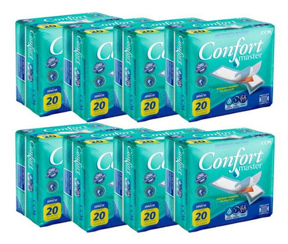 Absorvente Geriátrico Confort Master 160 Unidades Kit 8 Pcts 0 Absorvente Geriátrico Confort Master 160 Unidades Kit 8 Pcts 0