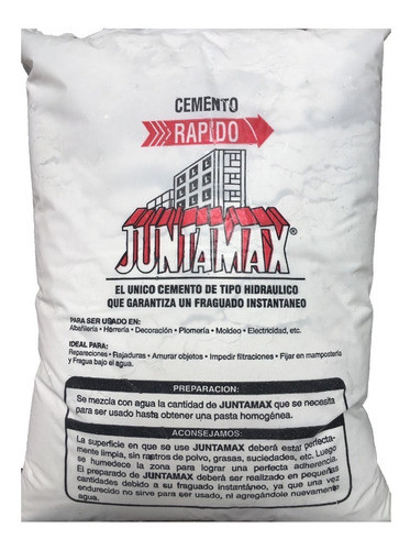 Cemento Rápido Gris Juntamax X 2 Kg 1