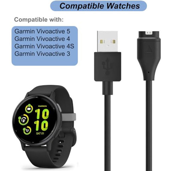 Cargador De Carga Para Garmin Vivoactive 5 4 4s 3 1